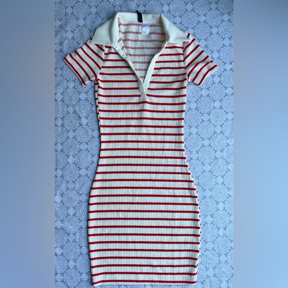 Women H&M fitted polo dress